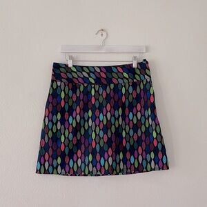 Cutter & Buck Skirt CB DryTec Athletic Skirt Ikat Print Coastal Golf